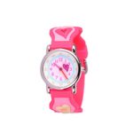 Wolfteeth Young Girls Boys Kids Children Cool Wrist Watch Time Teacher, Cartoon Character 3D Watchband 3036