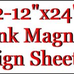 Blank White Magnetic Sheets (2) 12″ x 24″ 30 mil.