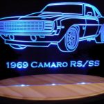 1969 Camaro RS / SS 13″ Acrylic Lighted Edge Lit LED Sign / Light Up Plaque 69 VVD1