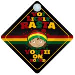 Lickle Rasta Youth On Board Car Sign New Baby / Child Gift / Present / Baby Shower Surprise
