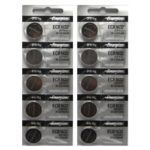 Energizer CR1632 3 Volt Lithium Coin Battery 10 Pack (2 packs of 5)