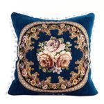 Pillow Case Sofa Waist Cushion Covers,FUNIC Home Car Decor Cushion Cover Cases (Blue)