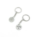 Keychain Door Car Key Chain Tags Keyring Ring Chain Keychain Supplies Antique Silver Tone Wholesale Bulk Lots R5LA3 Hope Signs