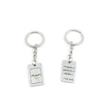 Keyring Keychain Keytag Key Ring Chain Tag Door Car Wholesale Jewelry Making Charms I8OI8 Tim Purity Signs