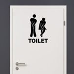 Toilet Sign Funny Bathroom – Vinyl Decal – Car Truck Laptop – SELECT SIZE