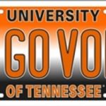 NCAA University of Tennessee GOVOLS Volunteers Car License Plate Novelty Sign