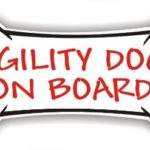 Agility dog on board – magnetic bone sign