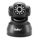 OUKU 720P Megapixel H.264 Wireless PT ONVIF CCTV Security IP Camera Two-Way Audio and Night Vision ,Black