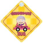 Grandma’s Taxi Car Sign Funny Novelty Gift / Present Baby on Board Style Sign