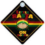 Little Rasta On Board Car Sign New Baby / Child Gift / Present / Baby Shower Surprise