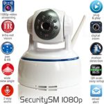SecuritySM – 1080p INTERNET SECURITY CAMERA – WiFi security camera, plug and play, pan/tilt 2-way audio Night vision Motion detection MicroSD 32G IP camera