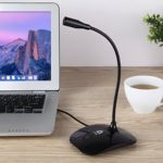 KLIM Talk – Tabletop USB microphone for PC and Mac – Compatible with any computer – Professional desktop microphone – High definition audio
