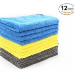 Premium Multipurpose Wash Cloth, Professional Microfiber Car Cleaning Towel, Ultra Soft Washcloths with High Absorbent Lint-Free Streak-Free for Car Home Kitchen Furniture 12 in. x 16 in. 12-Pack