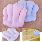 Shell Inflatable Terrycloth Bath Pillow Home Spa Back Neck Cushion Inflatable, You Can Adjust The Comfort Level Covering Front Feels More Comfortable.