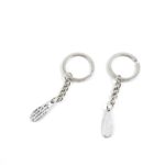 Keyring Keychain Keytag Key Ring Chain Tag Door Car Wholesale Jewelry Making Charms U5IL8 Words Strip Sign Tag