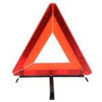 Emergency Warning Triangle, Car Safety Reflector Signs Vehicle Emergency Road Flasher, Florescent Warning Tripod Reflective Sign with Stable Base