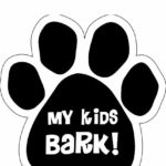Imagine This My Kids Bark Paw Car Magnet, 5-1/2-Inch by 5-1/2-Inch