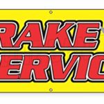 2 ft x 6 ft BRAKE SERVICE BANNER SIGN car auto repair disc disk a/c ac free check