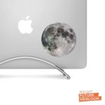 Full Moon – 4″ printed vinyl decal sticker – For MacBook, laptops, tablets, and more!
