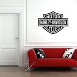 Motorbike Sign Logo Motor Cycles Car Decal Vinyl Sticker Wall Art Stencil (22″ x 29″)