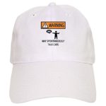 CafePress – Car Talk Warning – Baseball Cap with Adjustable Closure, Unique Printed Baseball Hat