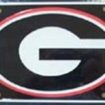 University of Georgia License Plate Tin Sign 6 x 12in