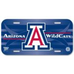 Arizona Wildcats NCAA License Plastic Plate Vanity Car Graphics Sign Tag Officially Licensed NCAA Merchandise