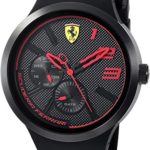 Scuderia Ferrari Men’s ‘FXX’ Quartz Resin and Silicone Casual Watch, Color:Black (Model: 0830394)