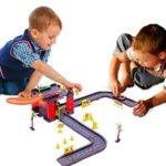 Toy Cubby Parking Tower Complete Track Set with 3 Cars