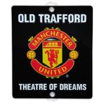Manchester United FC Official Gift 3D Crest Metal Car Window Sign Soccer