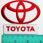 Toyota Racing Patch (Red&white) Motorsport Car Racing Sport Automobile Car Motorsport Racing Logo Patch Sew Iron on Jacket Cap Vest Badge Sign