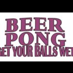 bn0546 Beer Pong Get Yout Balls Wet Bar Pub Party Game Excitement Banner Sign