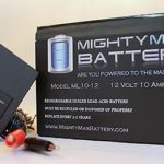 12V 10AH Replacement Battery for Inverters, Exit Signs + 12V Charger – Mighty Max Battery brand product