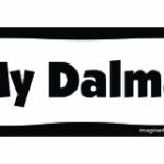 Imagine This Bone Car Magnet, I Love My Dalmatian, 2-Inch by 7-Inch