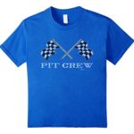 Vintage Checkered Flag Pit Crew Race Car T Shirt