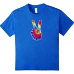 PEACE SIGN Hand Tie Dye T-Shirt | Hippies Christmas V Shirts