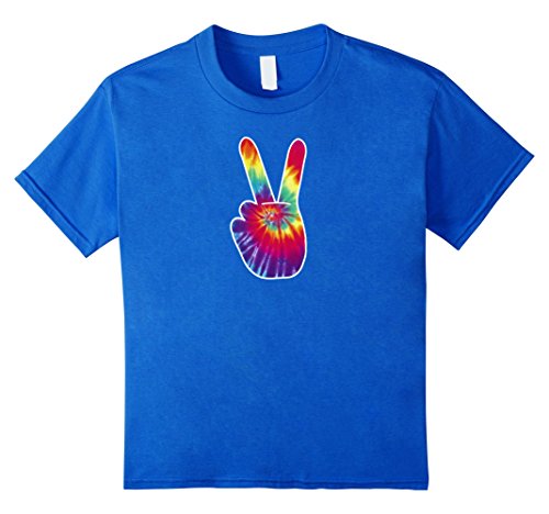 PEACE SIGN Hand Tie Dye T-Shirt | Hippies Christmas V Shirts