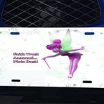 Faith Trust And Pixie Dust Fairy Silhouette Design Print Image Aluminum License Plate for Car Truck Vehicles