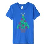 PEACE SIGN Christmas Tree T-Shirt | Hippies Xmas Shirts