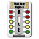 3dRose lsp_210739_1 Car Race Start Your Engine Sign – Single Toggle Switch