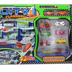 ZERBO TRACK SET City Building Track Set for Kids 6+ This Car Set Includes Vehicle Pieces, Lorry, Spiraling Ramps, Road Signs and More, 72 Piece