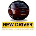 Zento Deals “New Driver” Car Magnet Black Block Lettering on Yellow Background 3″ X 12″ 1 Pack