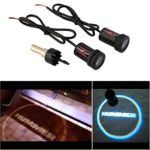 CHAMPLED For HUMMER Laser Projector Logo Illuminated Emblem Under Door Step courtesy Light Lighting symbol sign badge LED Glow Car Auto Performance Tuning Accessory