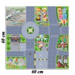 BCP 1 Pcs Airport Traffic Sign Street City Road Map For Playing With Cars And Toys 60 x 60cm