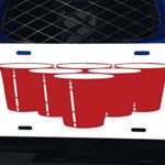 Beer Pong Cups Red Aluminum License Plate for Car Truck Vehicles