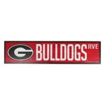 Georgia Bulldogs Official NCAA Wood Street Wall Sign 4×17 by Wincraft 880390