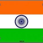 India Flag Vanity Metal Novelty License Plate Tag Sign