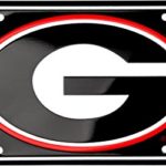 University of Georgia Bull Dogs UGA Black 6″x12″ License Plate Sign