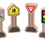 Melissa & Doug Whittle World – Wooden Traffic Signs Play Set (6 pcs)