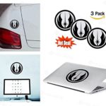 PACK of 3 Star Wars Jedi order Sticker Decal for Macbook, Laptop ,Car Window, Laptop, Motorcycle, Walls, Mirror and More. MTS017